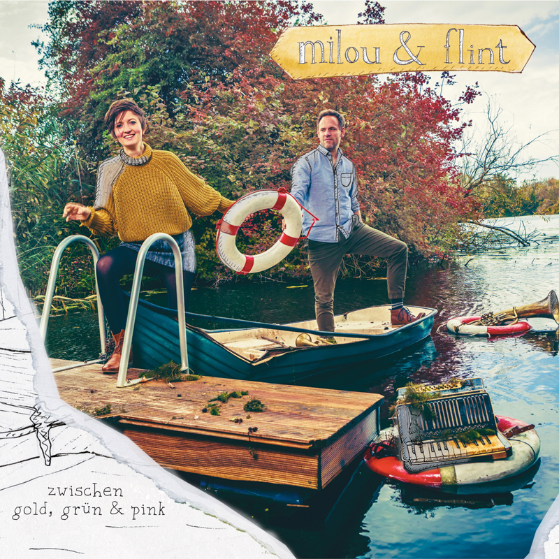 milou &flint - zwischen gold, grün & pink Cover